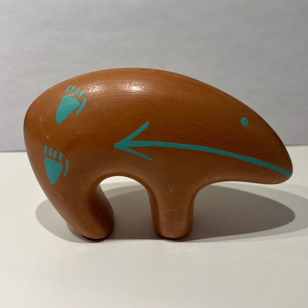 Vintage Native American pottery bear
